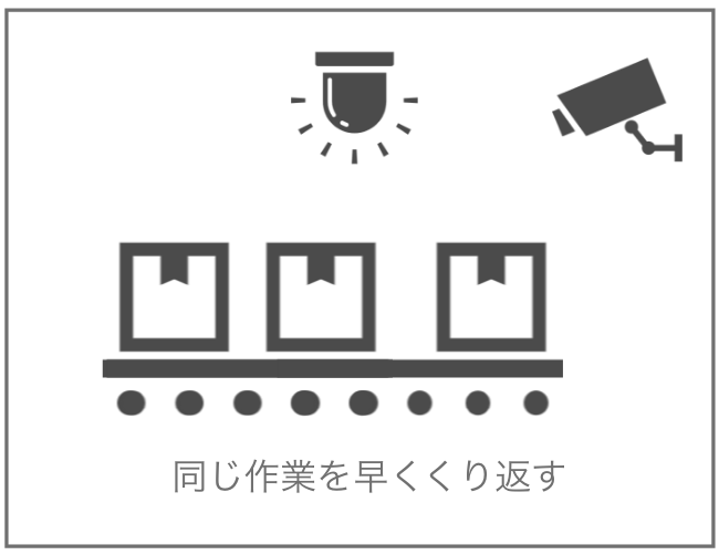 同じ作業を繰り返す